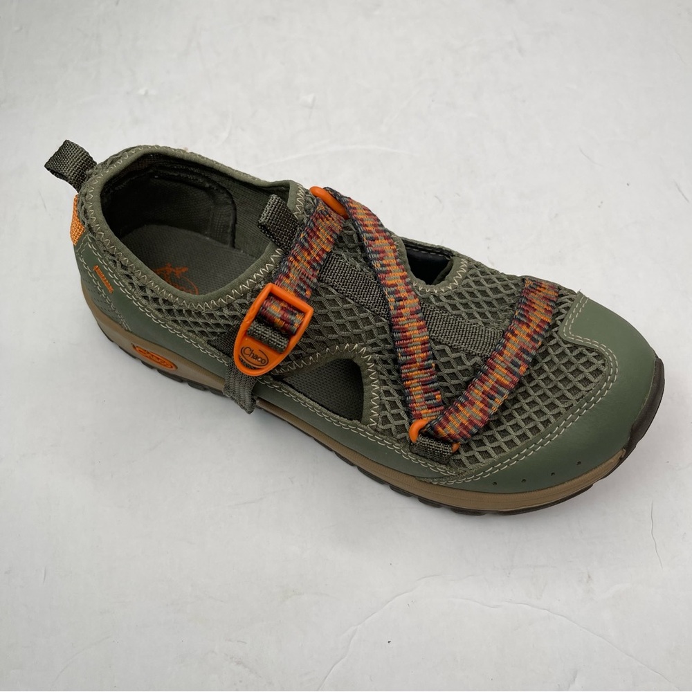 Chaco Kids Odyssey Trail Hiking‎ Water Shoes SandalsOutdoor. Kids size 4 Green